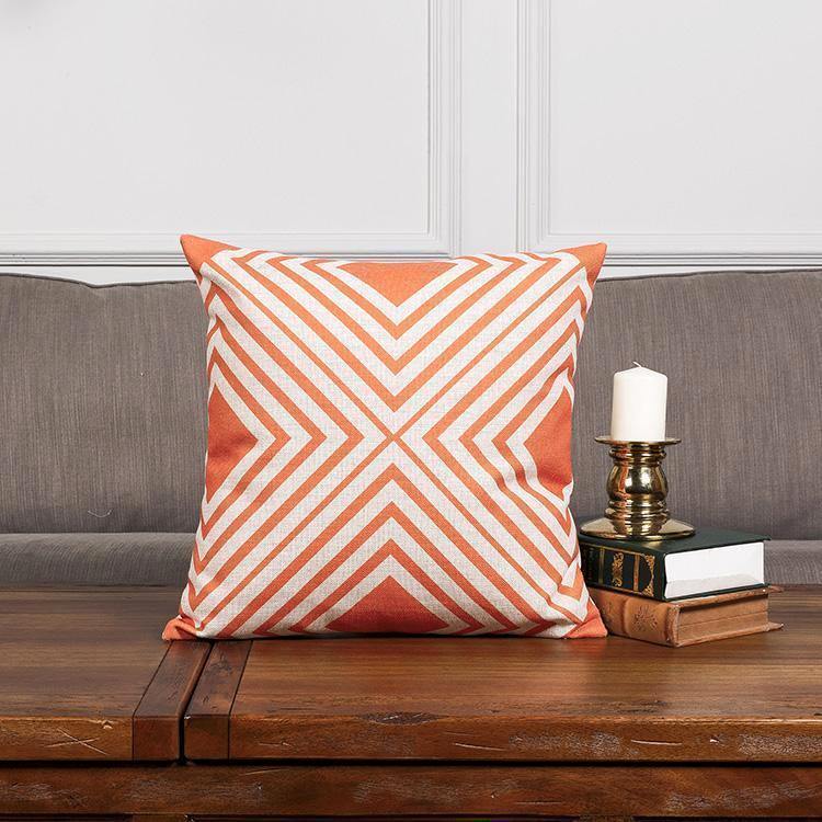 Red Orange Vintage Cushions - Nordic Side - 