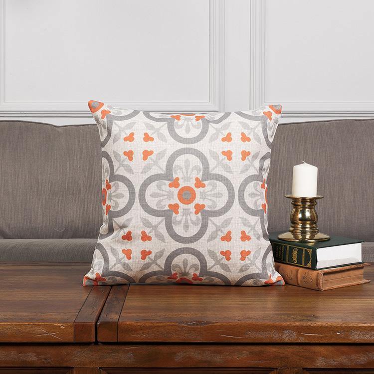 Red Orange Vintage Cushions - Nordic Side - 