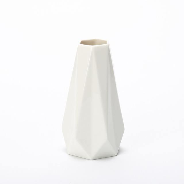 Black & White Ceramic Origami Vases - Nordic Side - 