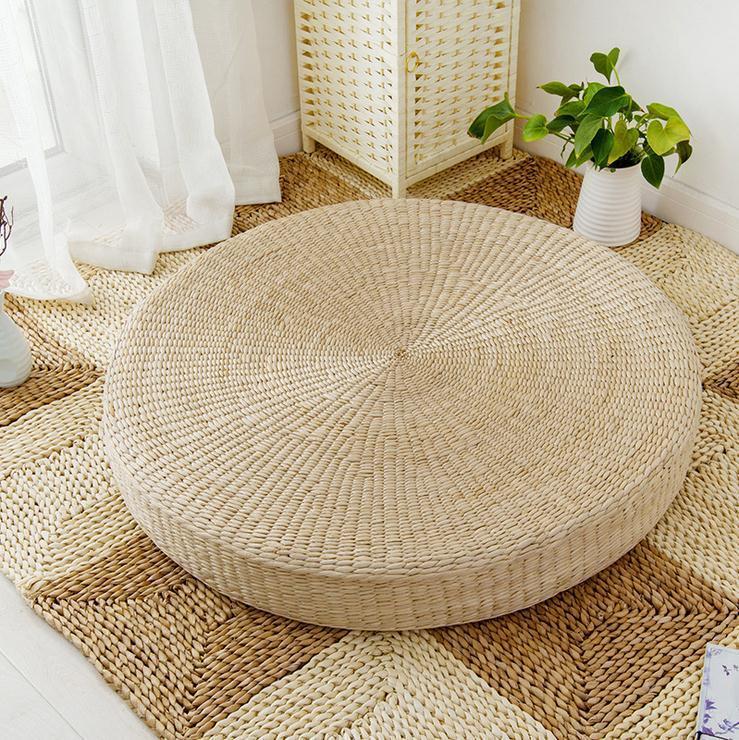 Tatami - Natural Straw Floor Cushion - Nordic Side - 01-16, feed-cl0-over-80-dollars