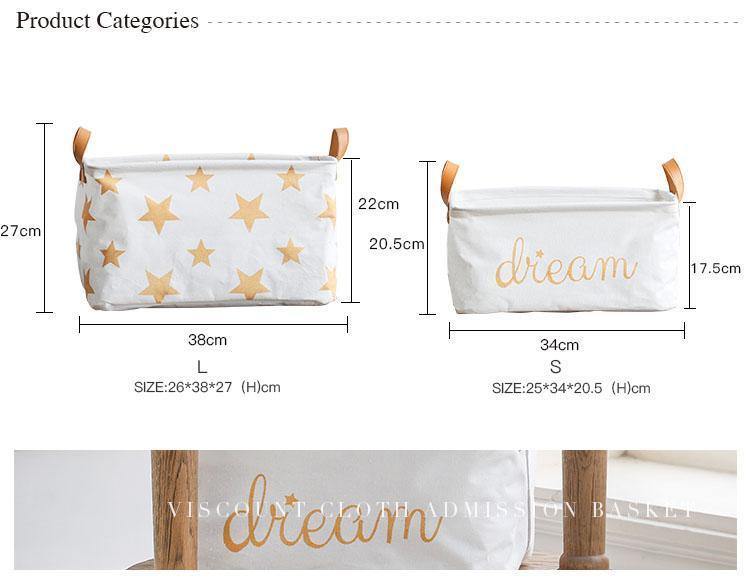 Golden Dreamy Star Storage Bag - Nordic Side - 