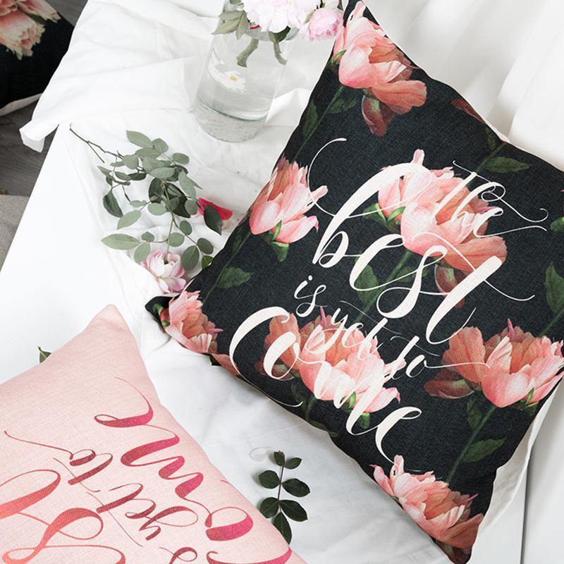 Peony with Letter Cushions - Nordic Side - 