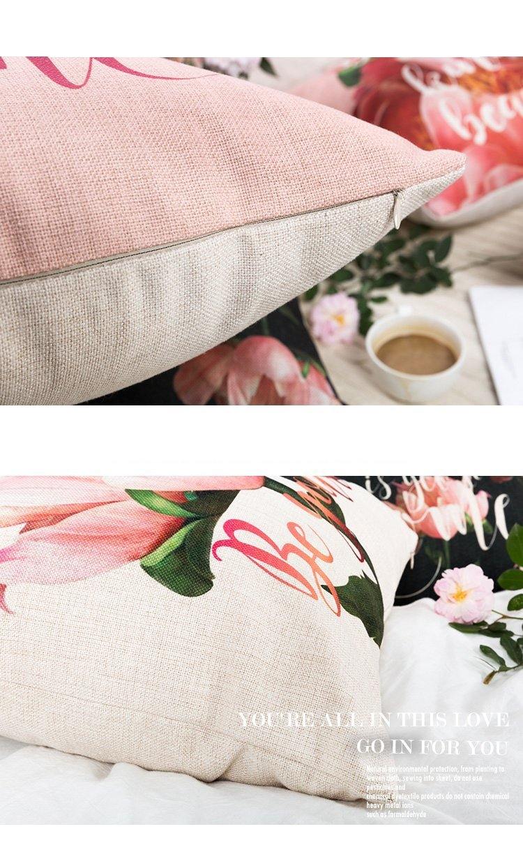 Peony with Letter Cushions - Nordic Side - 