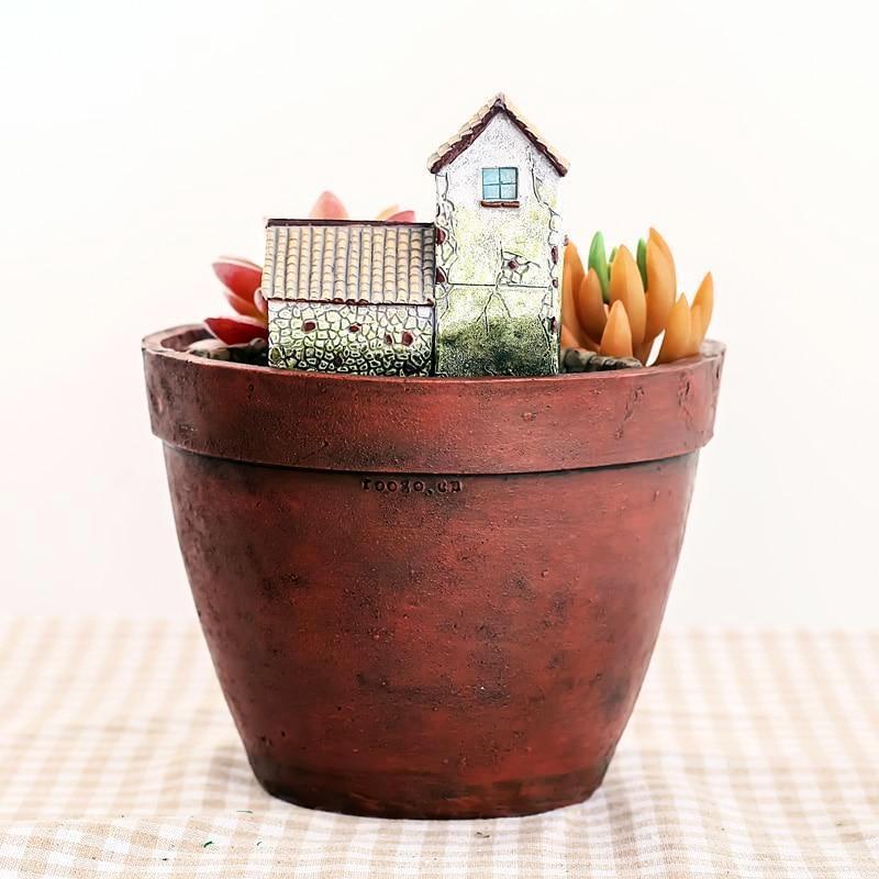 Resin Pot of Mini Village - Nordic Side - 