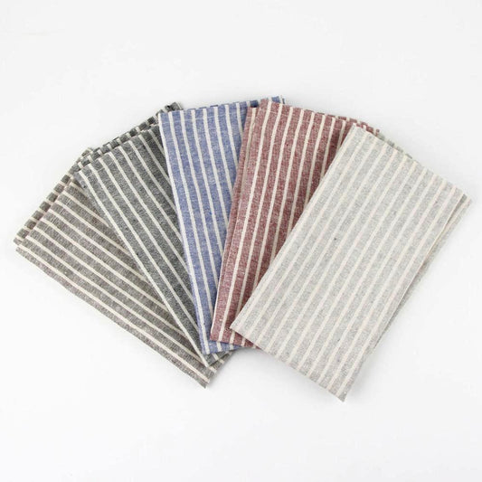 30x40cm Striped Cotton Linen Tablemat - Nordic Side - 