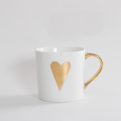 Lovely Gold Ceramic Mugs - Nordic Side - 