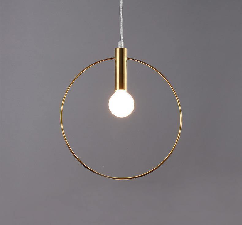 Antique Gold Ring Pendant Lights - Nordic Side - 