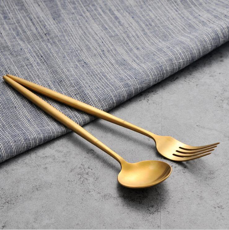 1 Pc Gold Metal Cutlery - Nordic Side - 