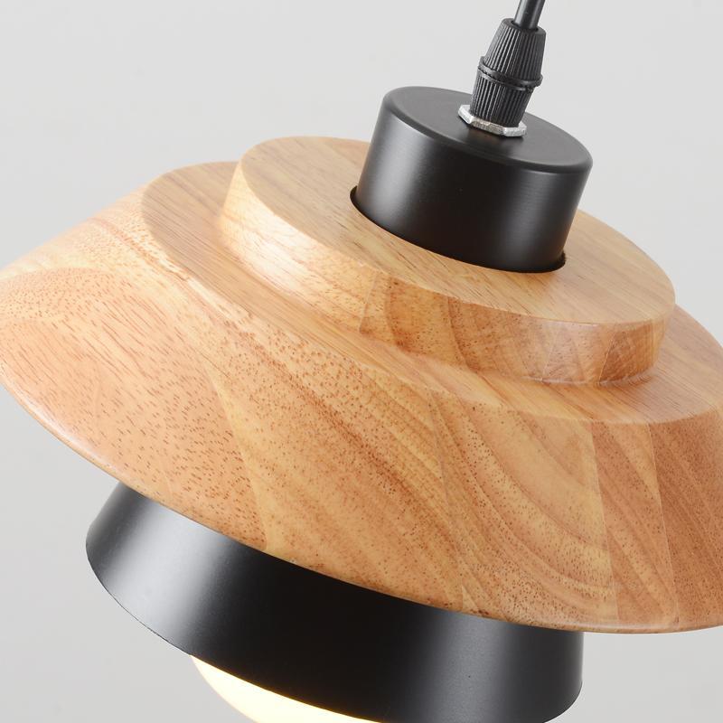 Wooden Top Creative Pendant Lights - Nordic Side - 