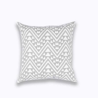 Grey Classic Embroidery Cushions - Nordic Side - 