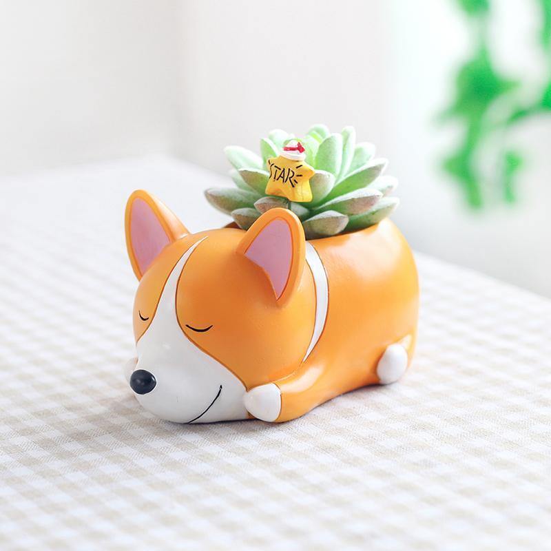 Sleeping Puppy Flower Vase - Nordic Side - 