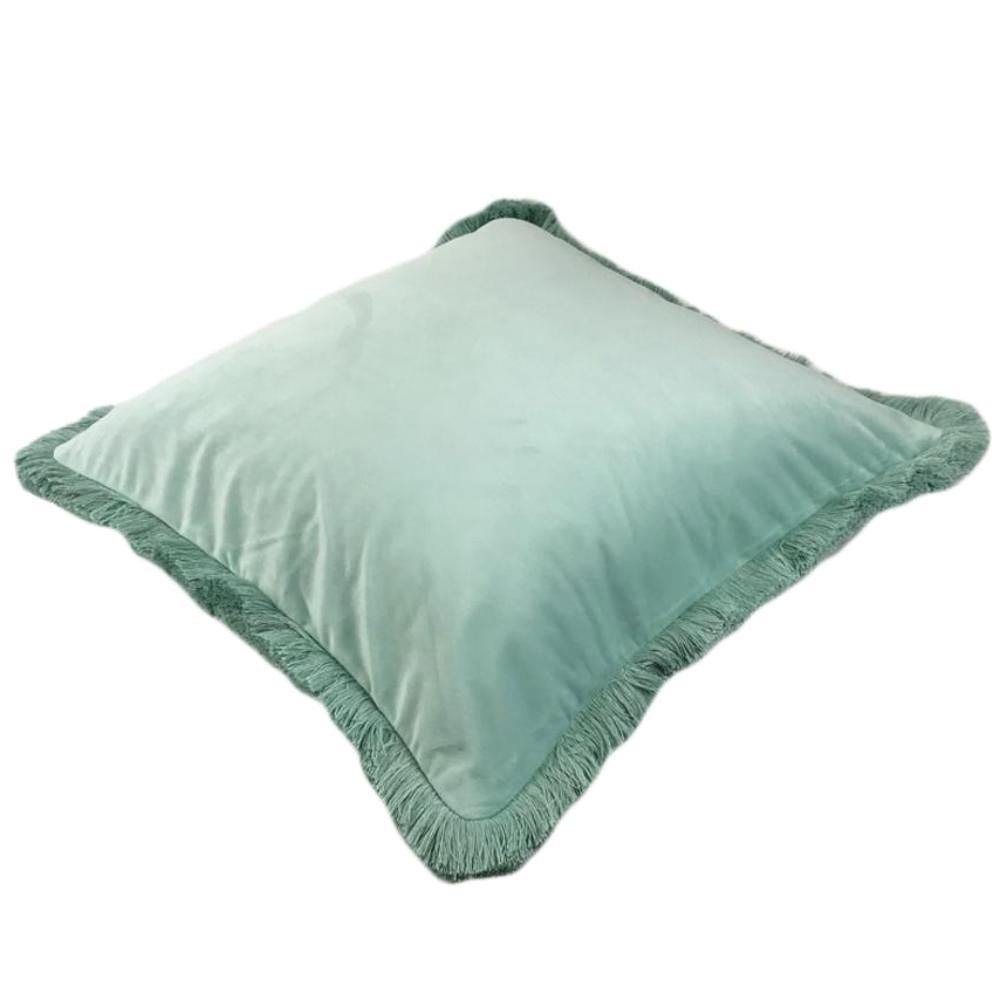 Mint Velvet Tassel Trim Cushion Cover - Nordic Side - 