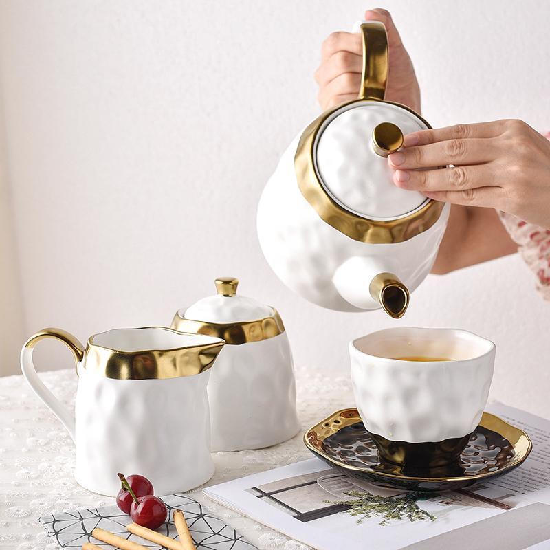 Gold & White Tea Set - Nordic Side - 