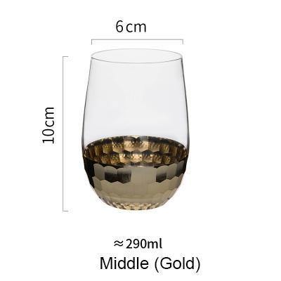 Gold Hexagon Plating Glass Cup - Nordic Side - 