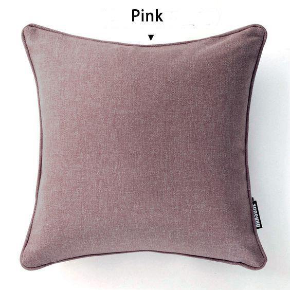 Nordic Solid Colorful Pillow Case - Nordic Side - 