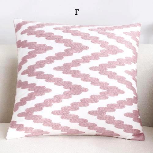 Pink Classic Embroidery Cushions - Nordic Side - 