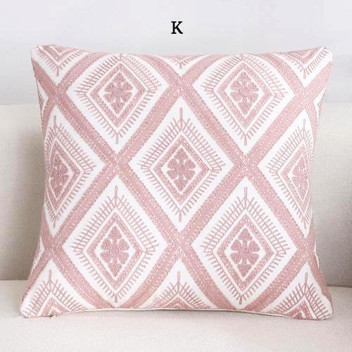 Pink Classic Embroidery Cushions - Nordic Side - 