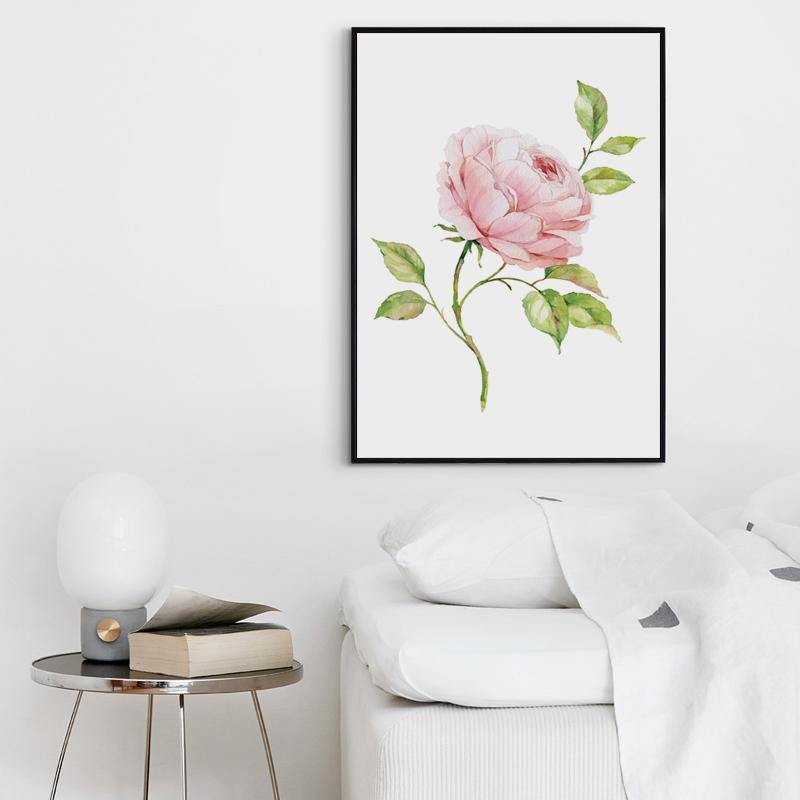 Watercolour Peony - Nordic Side - 