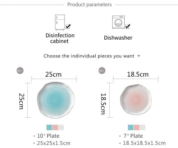 Pastel Gradient Plates - Nordic Side - 