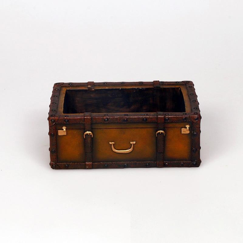 Resin Vintage Suitcase Pot - Nordic Side - 