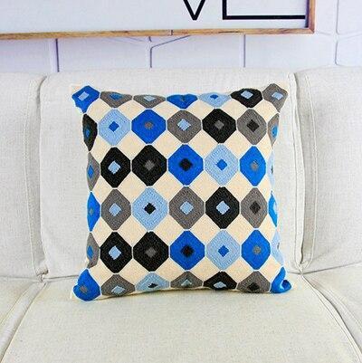 Vintage Embroidered Pattern Cushion - Nordic Side - 