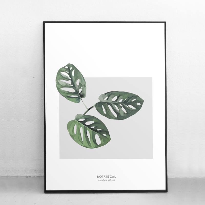 Watercolour Plant Wallarts - Nordic Side - 