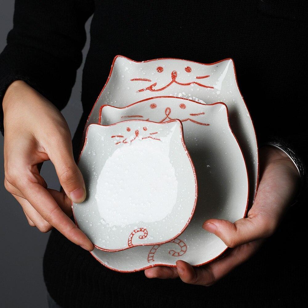 Set of 4 Kitty Plate - Nordic Side - 