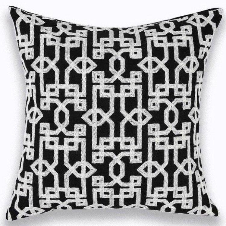 Navy Classic Embroidery Cushions - Nordic Side - 