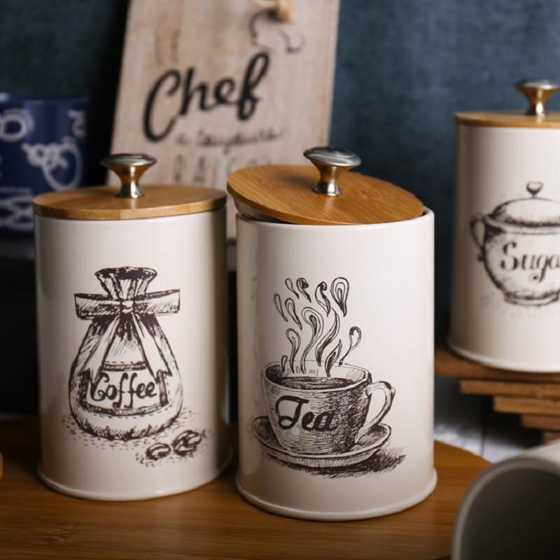 Coffee, Tea and Sugar Jars - Nordic Side - 