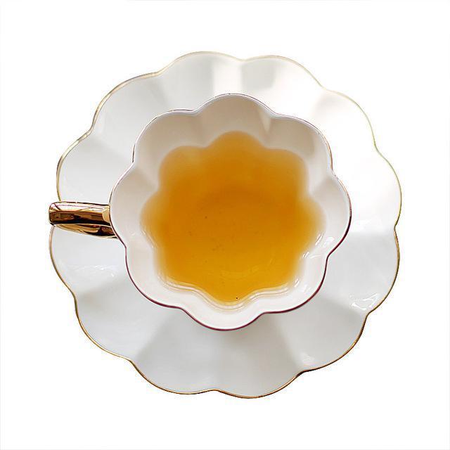 Golden Floral Rim Cup - Nordic Side - 