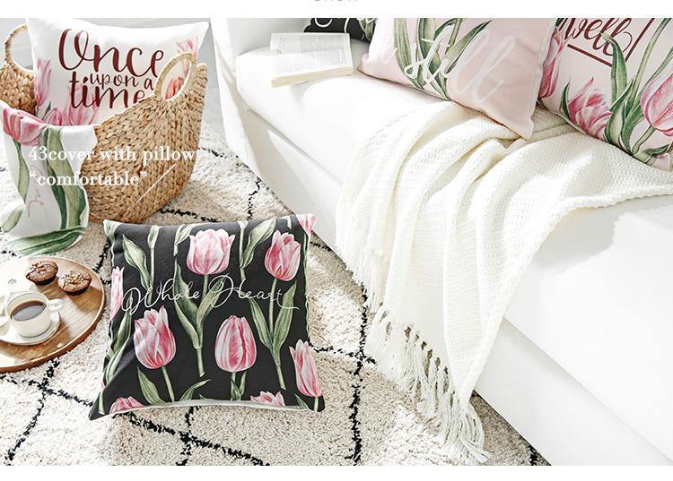 Pink Tulip Cushions - Nordic Side - 