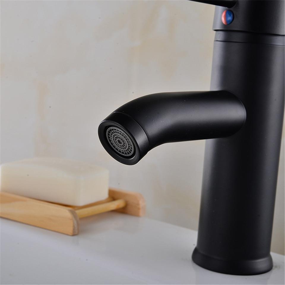 Black Matte Finish Stainless Steel Faucet - Nordic Side - 12-11, bathroom, bathroom-collection, bathroom-faucet, fab-faucets, faucet, kitchen, kitchen-faucet, modern, nordic, renovation, sink