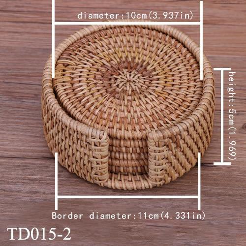 Rattan Coasters - Nordic Side - 