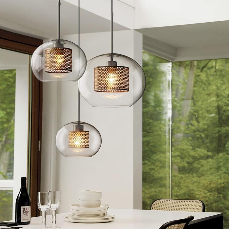 Inner Metal Transparent Pendant Light - Nordic Side - 