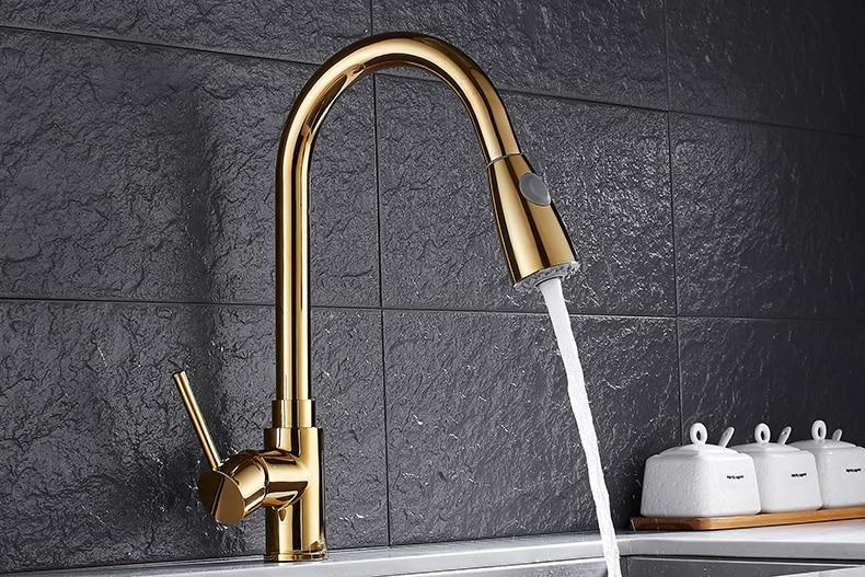 Anton - Retractable Kitchen Faucet - Nordic Side - 02-05, bathroom, bathroom-collection, bathroom-faucet, fab-faucets, faucet, feed-cl0-over-80-dollars, kitchen, kitchen-faucet, modern, moder