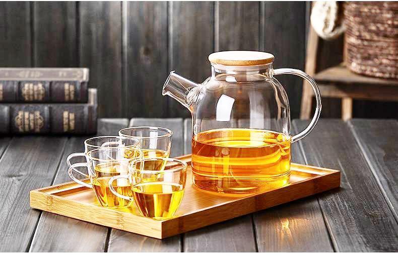 Transparent Glass Teapot - Nordic Side - 