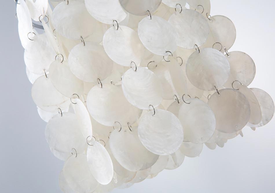 Modern White Natural Seashell Pendant Lights - Nordic Side - 