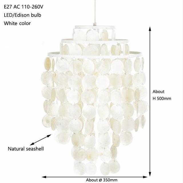 Loft Modern Natural Seashell Ceiling Lights - Nordic Side - 