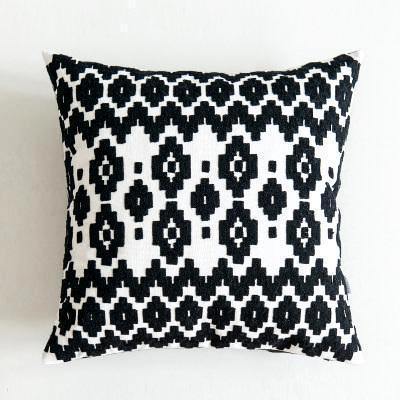 Geometric Black & White Pattern Cushions - Nordic Side - 