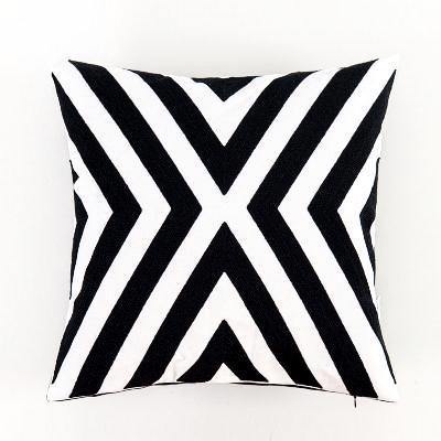 Geometric Black & White Pattern Cushions - Nordic Side - 