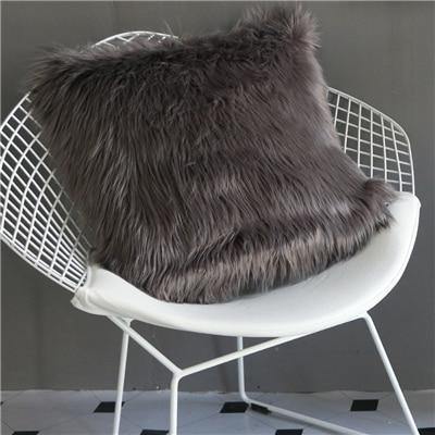 Plush Faux Fur Cushion Cover - Nordic Side - 