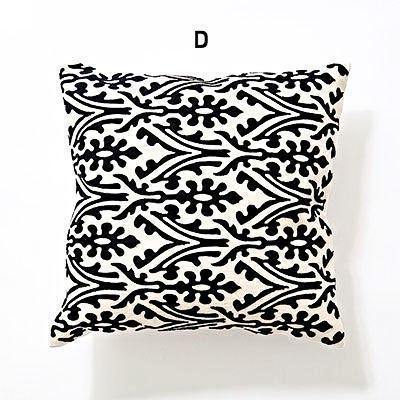 Black & White Embroidery Cushions - Nordic Side - 