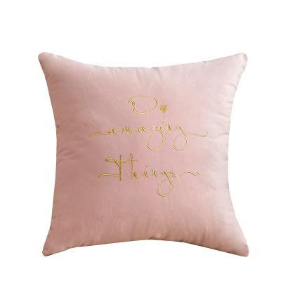 Velvet Cushions with Gold Letters - Nordic Side - 