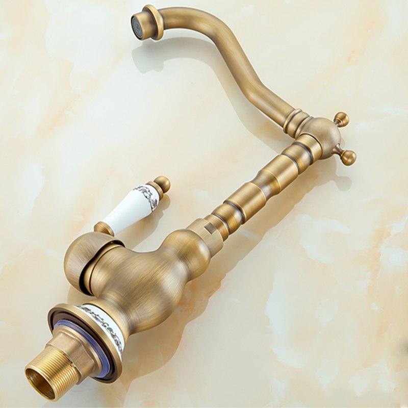 Vintage Brass Faucet - Nordic Side - 12-13, bathroom, bathroom-collection, bathroom-faucet, fab-faucets, faucet, feed-cl0-over-80-dollars, kitchen, kitchen-faucet, renovation, sink, sinks, ta