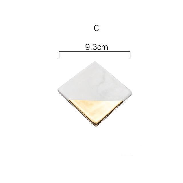 Ceramic Marble Coaster - Nordic Side - 