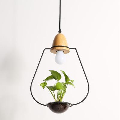 Zox - Modern Nordic Iron Pendant Planter Lamp - Nordic Side - 01-28, best-selling-lights, feed-cl0-over-80-dollars, hanging-lamp, lamp, light, lighting, lighting-tag, modern, modern-lighting,