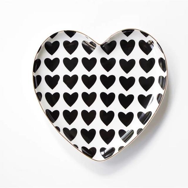 Heart and Dot Plate - Nordic Side - 