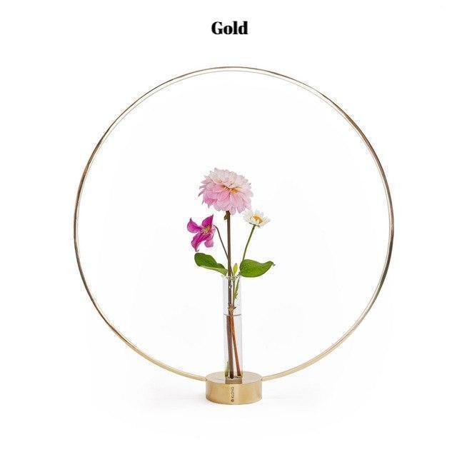 Iron Circle Art Vase - Nordic Side - 