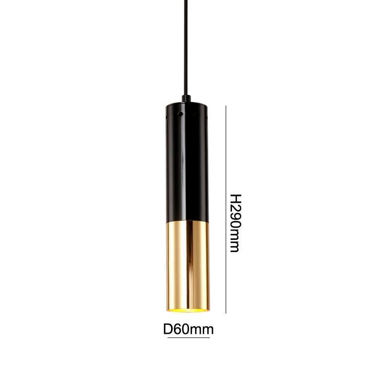 Black & Gold Stick Pendant Light - Nordic Side - 