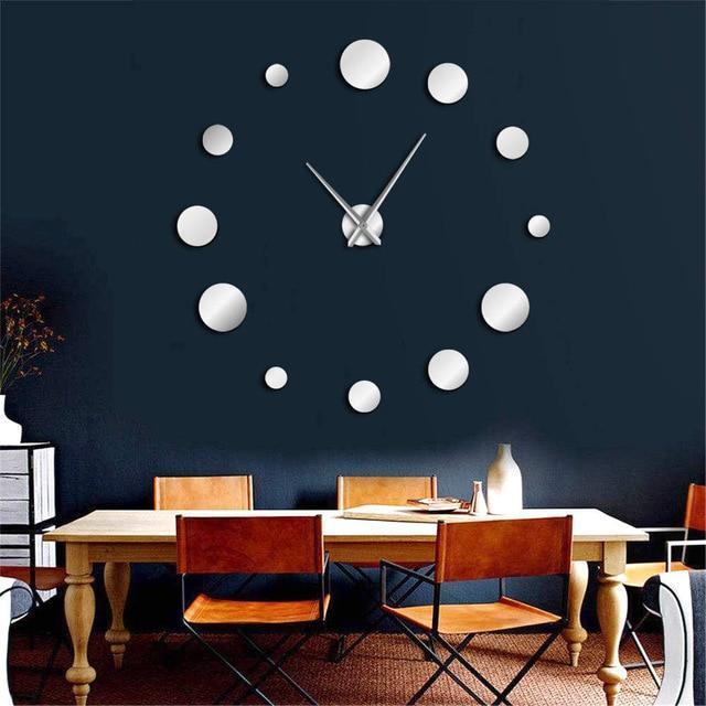 Nairi - DIY Large Frameless Clock - Nordic Side - 05-14, modern-wall-clock